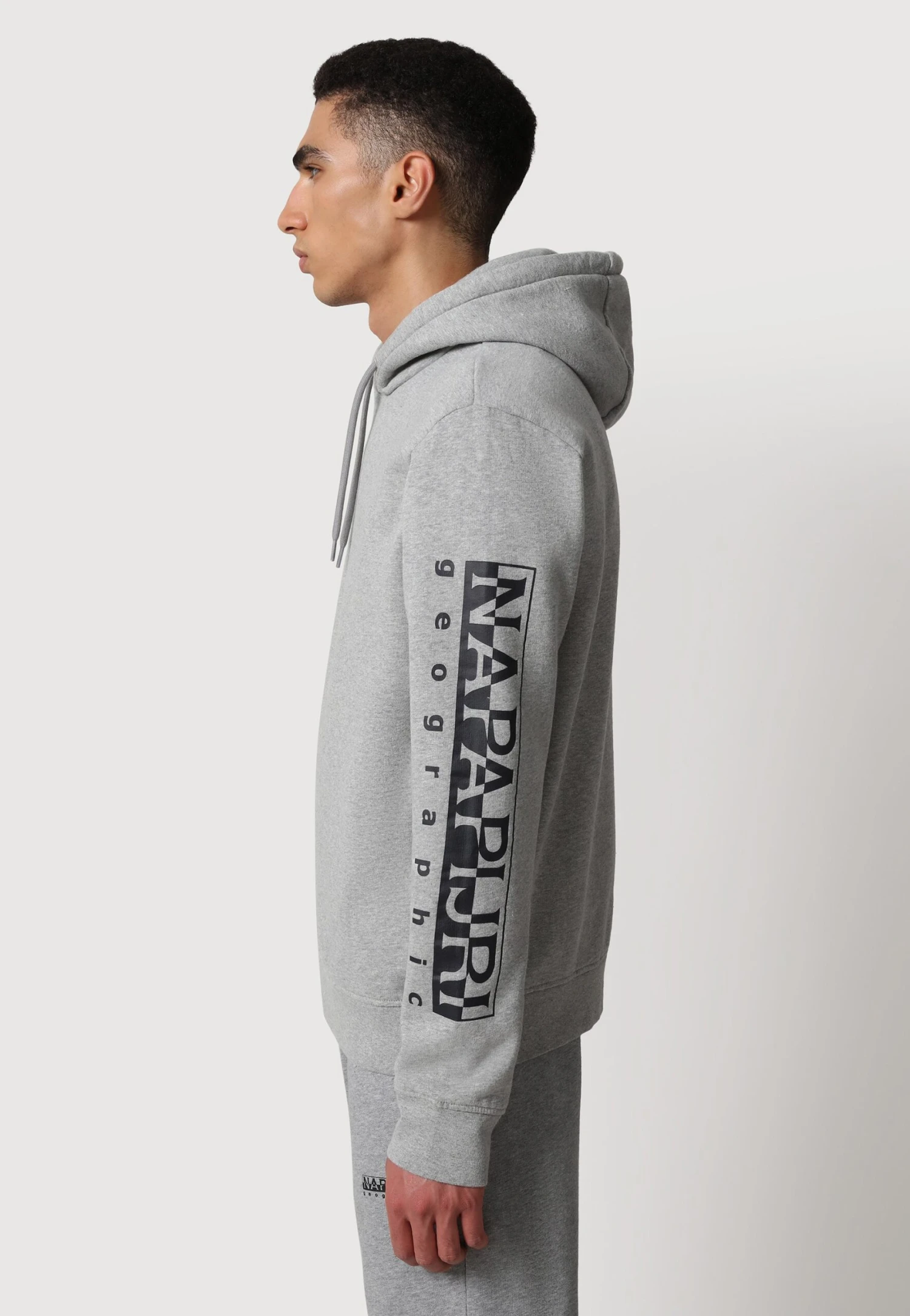 Napapijri Badas- Hoodie - Medium Grey Melange 6 Napapijri Badas- Hoodie - Medium Grey Melange - Afbeelding 4