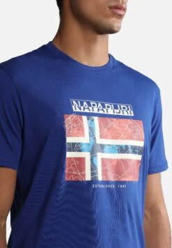 Napapijri Guiro - T-Shirt Print - Blu Mazarin Ba -Napapijri 0162d981811049b3b8ddfecffa5be286