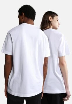 Napapijri S-Quito Ss - T-Shirt Print - Bright White -Napapijri 054c85b4814b45ed84952d66b945fe46