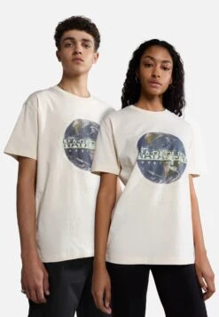 Napapijri Daule - T-Shirt Print - Whitecap Gray