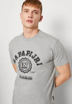 Napapijri S-Quito Ss - T-Shirt Print - Grey