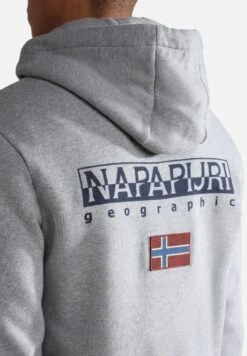 Napapijri B-Ayas Zip Hood - Sweater Met Rits - Medium Grey Melange -Napapijri 0e625a20bf124a8c8e0e66ef9aa5cef4