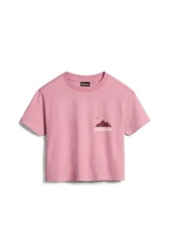 Napapijri S-Rope Ss Crop 1 - T-Shirt Print - Pink Foxglo -Napapijri 0f76a8618c2742aebfda818958ac9099