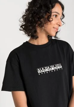 Napapijri Box Crop - T-Shirt Print - Black -Napapijri 1209f59fd0aa4cfc8e1d0289c50faaf8