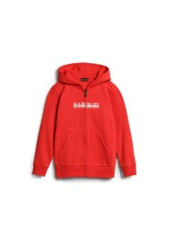 Napapijri B-Box Zip - Sweater Met Rits - Red Poppy
