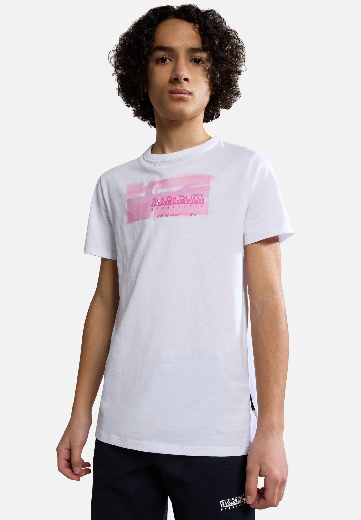 Napapijri Zamora - T-Shirt Print - Flag Pink 4 Napapijri Zamora - T-Shirt Print - Flag Pink - Afbeelding 2