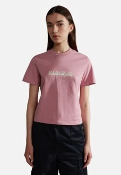 Napapijri S-Box W Ss- T-Shirt Print - Pink Foxglo P
