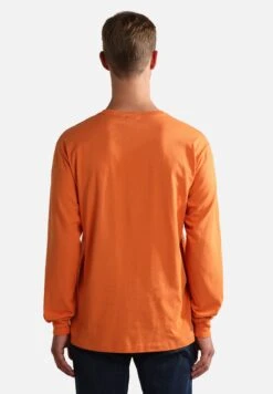 Napapijri S-Box Ls - Longsleeve - Orange Buttern -Napapijri 19f100aa930c4486ab0ef539b0c0f98d