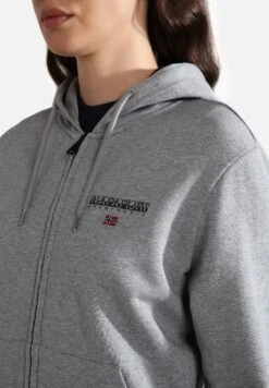 Napapijri Ayas- Sweater Met Rits - Medium Grey Melange -Napapijri 1b362a725397473cb750ac0b59ee8c6f