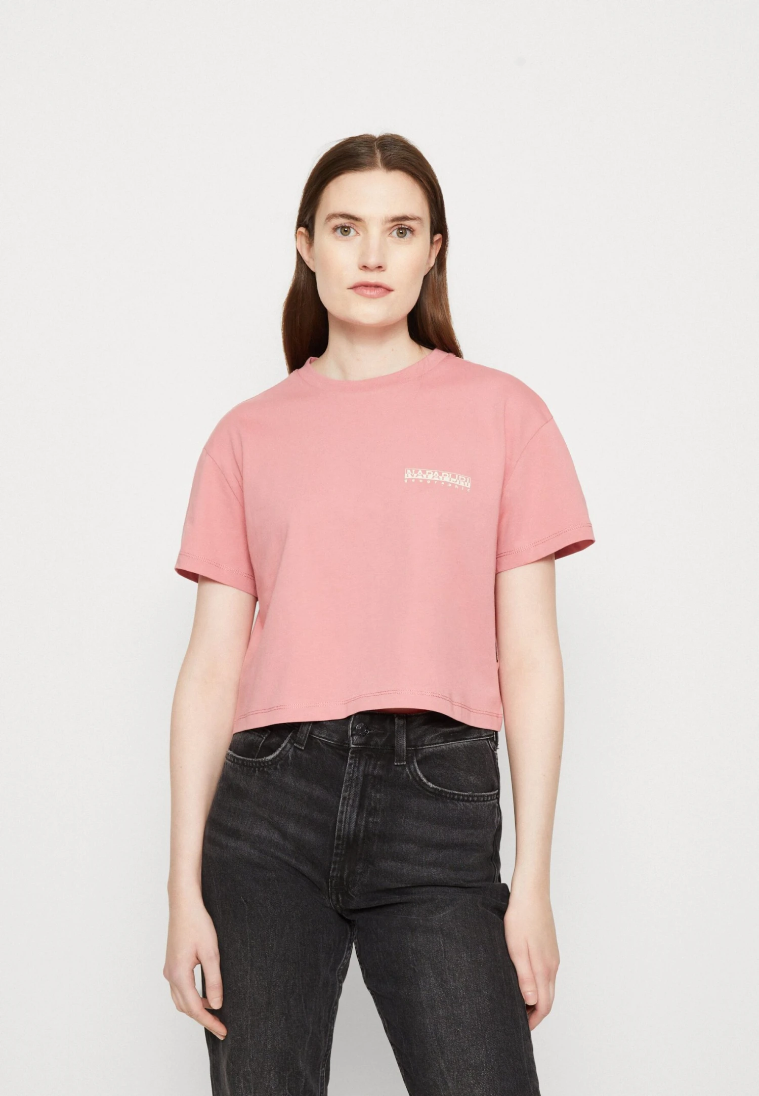 Napapijri Cenepa Crop- T-Shirt Print - Pink Lulu 5 Napapijri Cenepa Crop- T-Shirt Print - Pink Lulu - Afbeelding 3