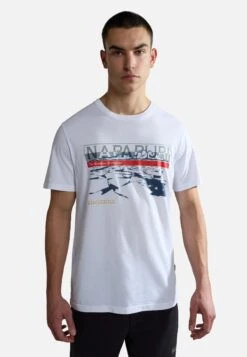 Napapijri S-Forsteri - T-Shirt Print - Bright White