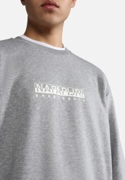 Napapijri Box - Sweater - Grey Melange -Napapijri 1e7cb866bcb341fbb3871cfb8943fde8