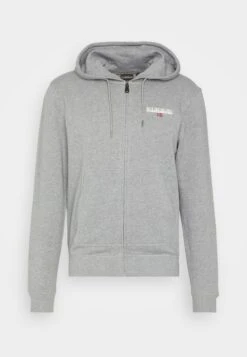 Napapijri Ice- Sweater Met Rits - Med Grey Melange -Napapijri 2004606cb49d4f2ca7252a48e0f32a4c