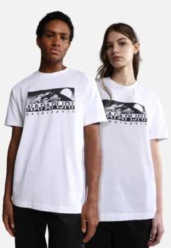 Napapijri S-Quito Ss - T-Shirt Print - Bright White