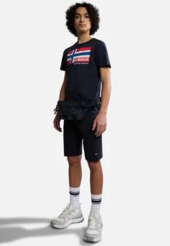 Napapijri Zamora - T-Shirt Print - Blu Marine