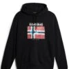 Napapijri Guieo- Hoodie - Black -Napapijri 245923ba863540168aab5b03ea2a37ee