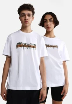 Napapijri S-Pajas Ss - T-Shirt Print - Bright White