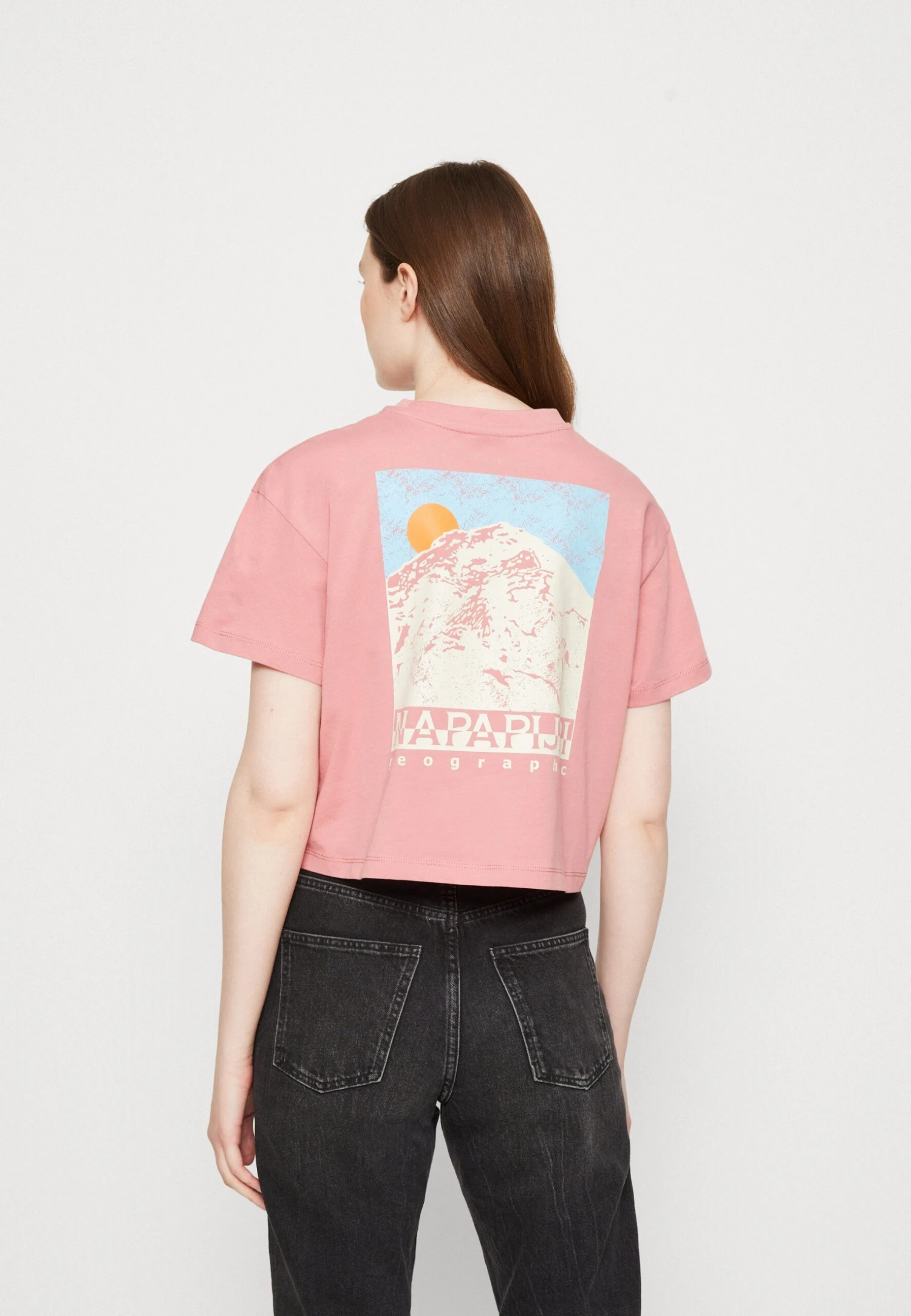 Napapijri Cenepa Crop- T-Shirt Print - Pink Lulu 3 Napapijri Cenepa Crop- T-Shirt Print - Pink Lulu