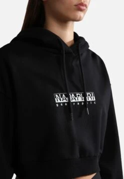 Napapijri B Box Crop- Hoodie - Black -Napapijri 299257df79644500958ff27e9b76799f