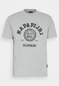 Napapijri S-Quito Ss - T-Shirt Print - Grey -Napapijri 2ccdac8ce6954bf7bb29908216da008e