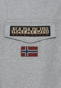 Napapijri Burgee Wint- Sweater - Grey Melange -Napapijri 31805d7e851e410ba3c6ca298bd48046