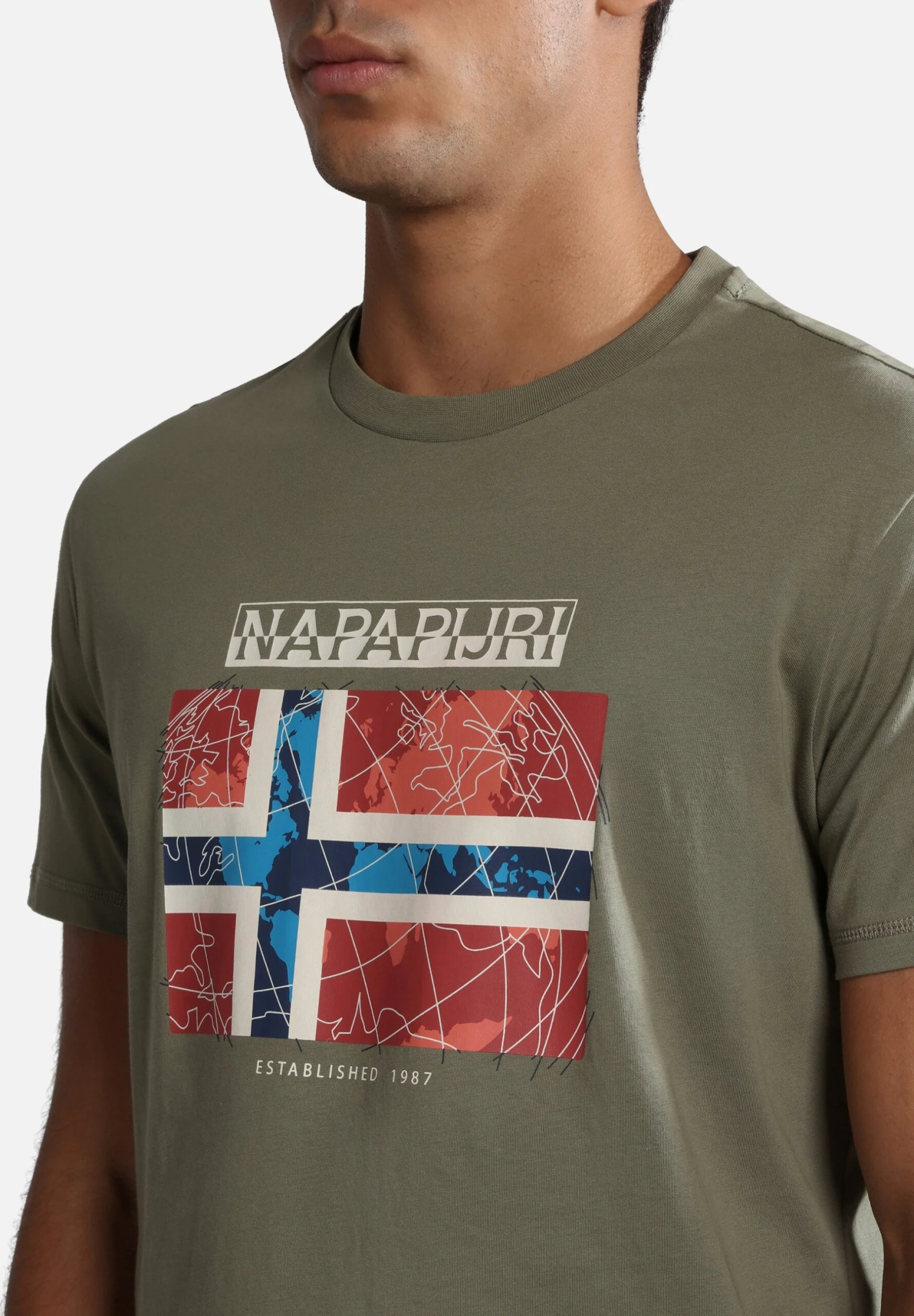 Napapijri Guiro - T-Shirt Print - Green Lichen 6 Napapijri Guiro - T-Shirt Print - Green Lichen - Afbeelding 4