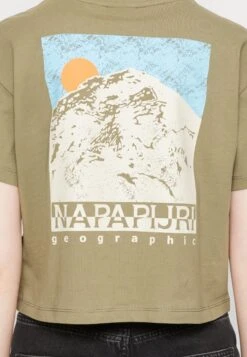 Napapijri Cenepa Crop- T-Shirt Print - Green Lichen 13 Napapijri Cenepa Crop- T-Shirt Print - Green Lichen -Napapijri 353bfff17a6541af9a5e7f619d4b3038