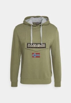Napapijri Burgee - Hoodie - Green Lichen -Napapijri 35eae97b23334b6fb6c4ca6ea90ee92e