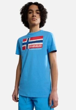 Napapijri Zamora - T-Shirt Print - Blue Azure B2C