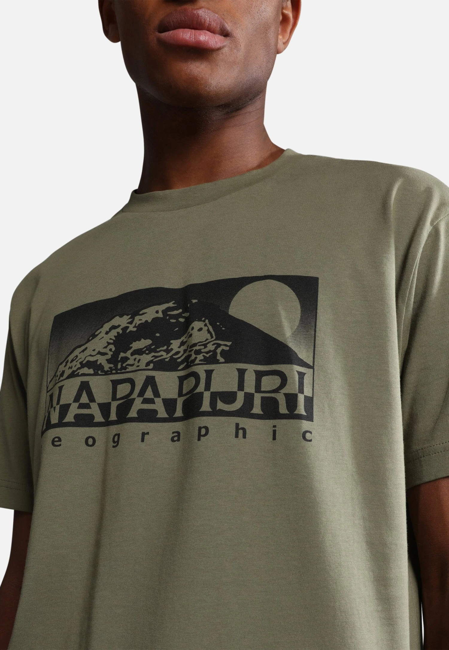 Napapijri S-Quito Ss - T-Shirt Print - Green Lichen 5 Napapijri S-Quito Ss - T-Shirt Print - Green Lichen - Afbeelding 3