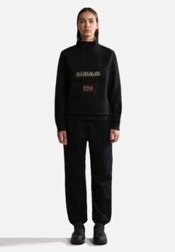 Napapijri Burgee Zip - Sweater - Black -Napapijri 38297c6aeae34b138eab7741c7f1a215