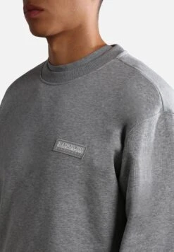 Napapijri B Morgex - Sweater - Medium Grey Melange -Napapijri 394b0a2966834fe2b6ef585276e0f38f