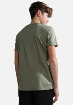 Napapijri Pinzon - T-Shirt Print - Green Lichen -Napapijri 3b814efe0588435aa0d290d5a793c755