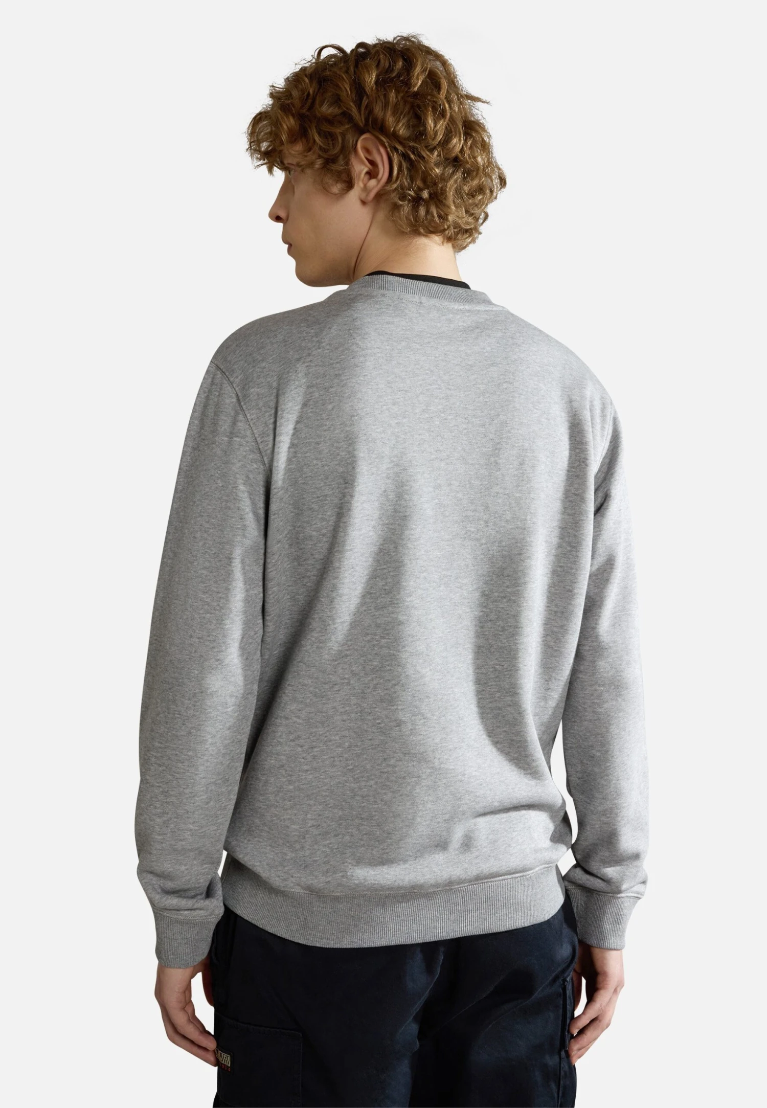 Napapijri B-Iaato C - Sweater - Medium Grey Melange 5 Napapijri B-Iaato C - Sweater - Medium Grey Melange - Afbeelding 3