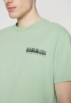 Napapijri Unisex - T-Shirt Print - Green -Napapijri 3efac0aced0049c080a1eef834d3f8b2