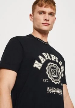 Napapijri S-Quito Ss - T-Shirt Print - Black -Napapijri 3f36cfe3c88948a597ad5374b1046e61