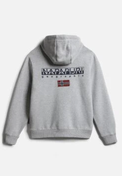 Napapijri B-Ayas Zip Hood - Sweater Met Rits - Medium Grey Melange -Napapijri 3f78b02e0ef74739a67dc583337af367