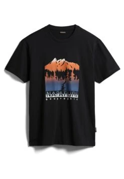 Napapijri S Hill - T-Shirt Print - Black 14 Napapijri S Hill - T-Shirt Print - Black -Napapijri 40a18304e21541fa81569b938e4f564f