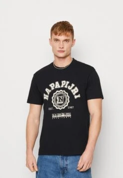 Napapijri S-Quito Ss - T-Shirt Print - Black -Napapijri 41aed6175d54480fbc7488609a5b43f4