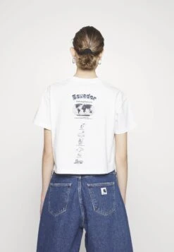 Napapijri Chira Crop - T-Shirt Print - Bright White -Napapijri 41f2a21a81bc4f3982afcb3e88156809