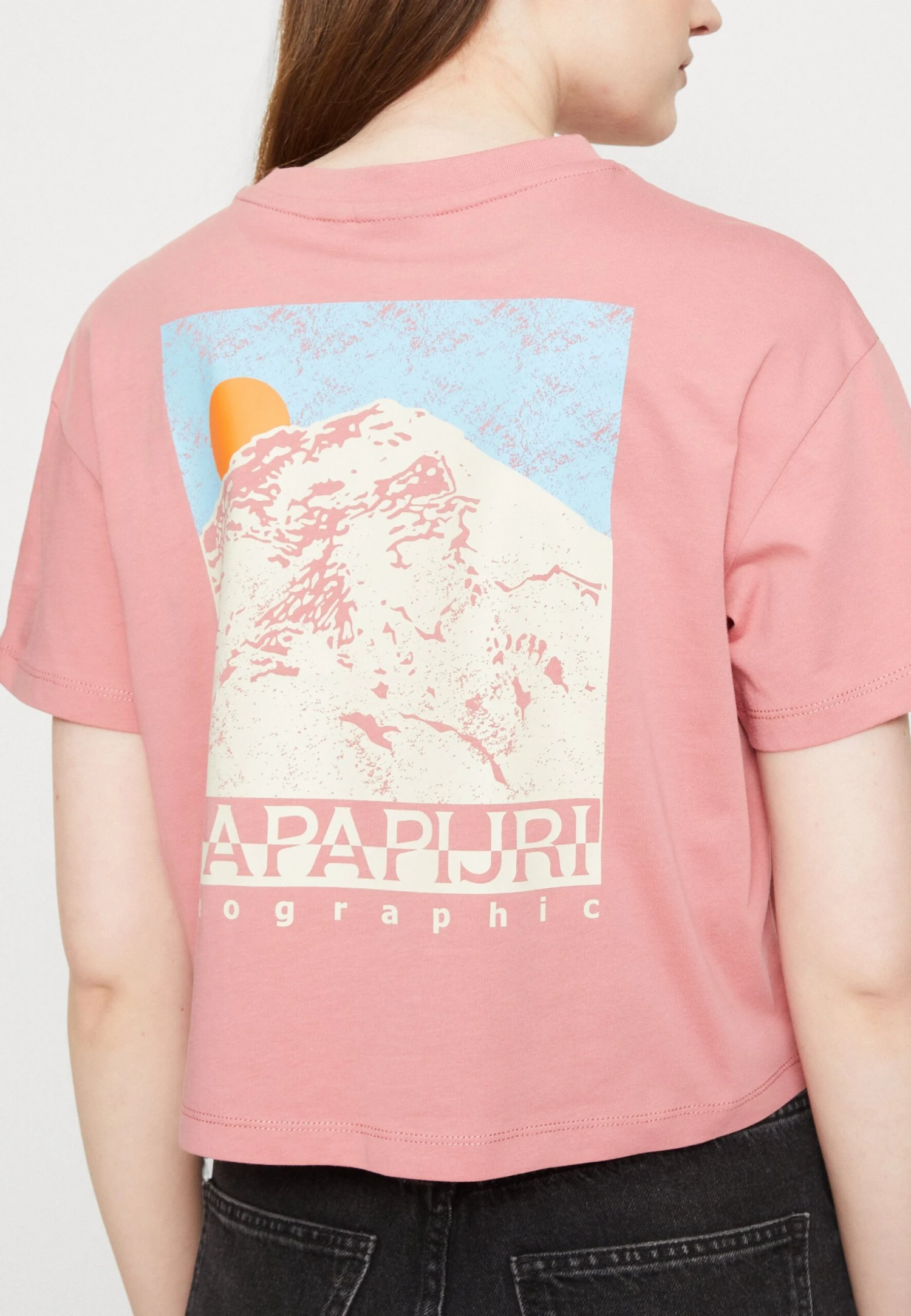 Napapijri Cenepa Crop- T-Shirt Print - Pink Lulu 8 Napapijri Cenepa Crop- T-Shirt Print - Pink Lulu - Afbeelding 6