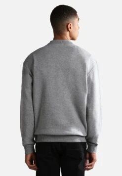 Napapijri B Morgex - Sweater - Medium Grey Melange -Napapijri 432d205f5fc04eb4bb26e8443bf78caa
