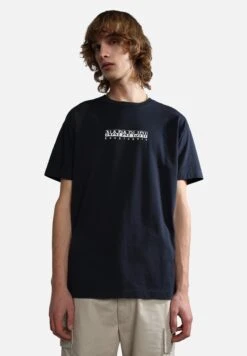 Napapijri Box - T-Shirt Print - Blu Marine -Napapijri 46b9e07c5de84c6cad3f515dd4bd2c32