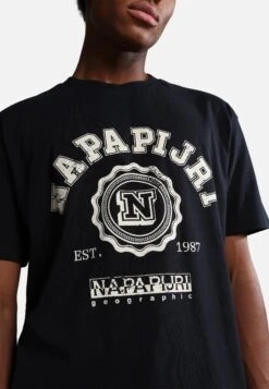 Napapijri S-Quito Ss - T-Shirt Print - Black -Napapijri 48c30f3a205846949a10bf6f3f333fc1