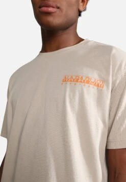 Napapijri S-Pajas Ss - T-Shirt Print - Humus Beige -Napapijri 491c54c841014e38a6fa118e62673e03