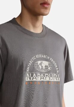 Napapijri S-Maccas - T-Shirt Print - Gray Granit H -Napapijri 4997250e51414260829ae34b6e7dd92b