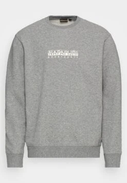 Napapijri Box - Sweater - Grey Melange -Napapijri 4afde317abf54364a3eb9b84ec3de695