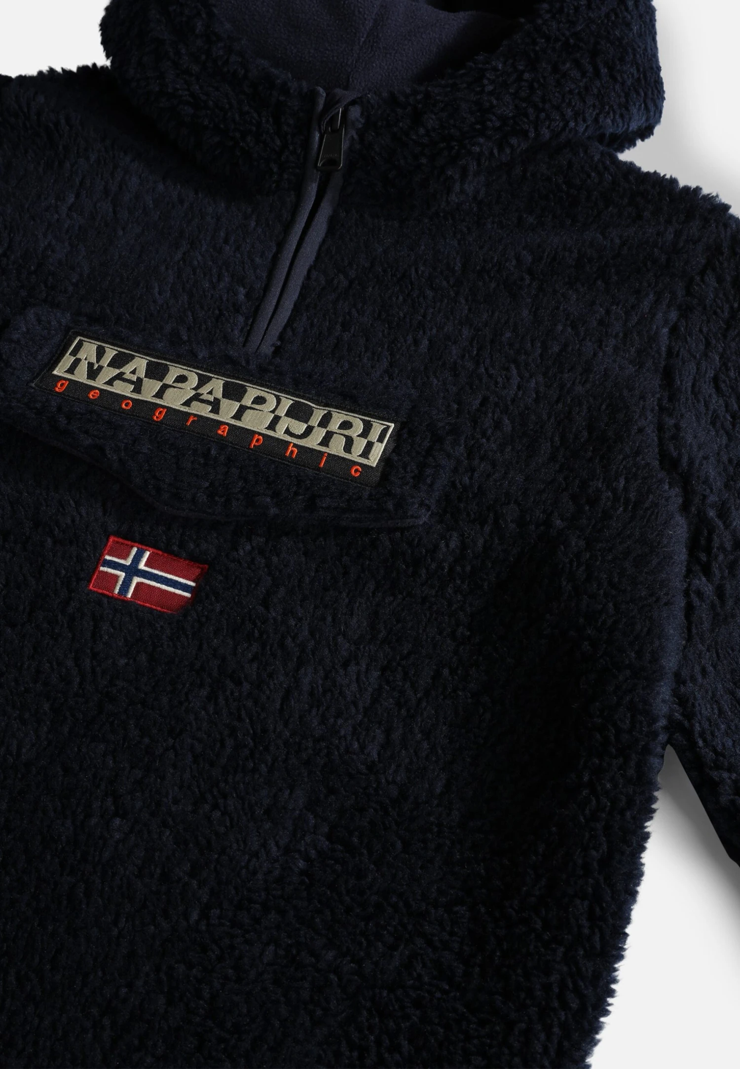 Napapijri Burgee - Fleece Trui - Blu Marine 5 Napapijri Burgee - Fleece Trui - Blu Marine - Afbeelding 3