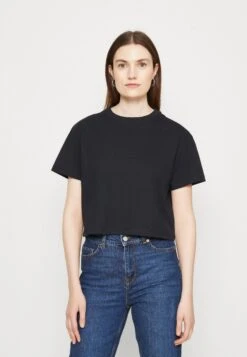 Napapijri Cenepa Crop- T-Shirt Print - Black
