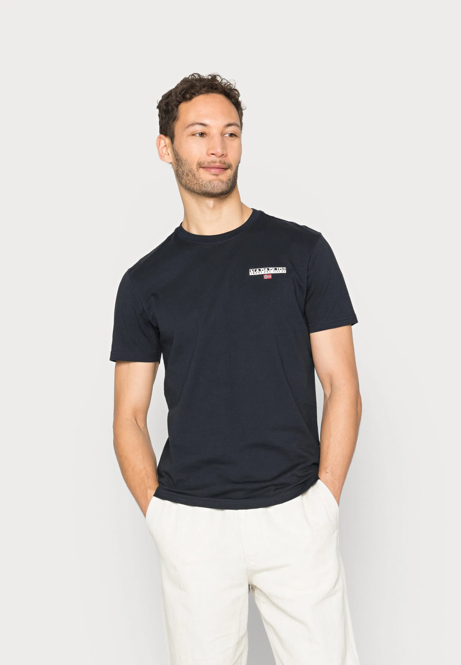 Napapijri Ice - T-Shirt Basic - Blu Marine 3 Napapijri Ice - T-Shirt Basic - Blu Marine